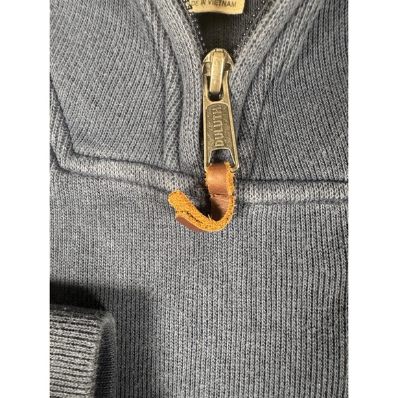 Duluth Trading Men's XL Navy Class Act Rib 1/4‎ Zip Mock Pullover Long Sleeve - Picture 4 of 9